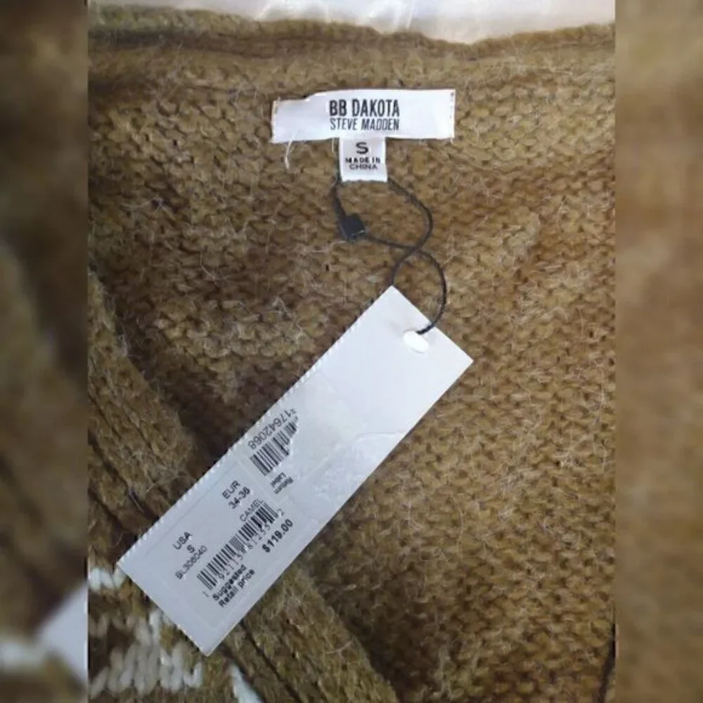 BB Dakota Steve Madden Spice of life button up cardigan sweater S - Picture 12 of 14